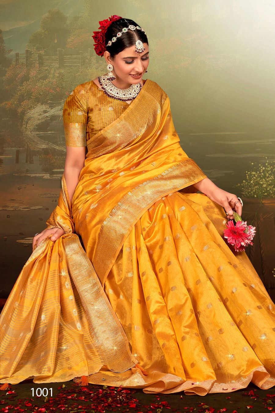 Pushpkala Swarovski Vol 1 By Saroj Soft Silk Wedding Sarees Wholesale Price In Surat
